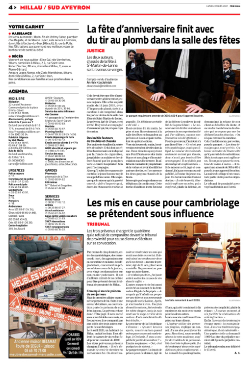 Avocat droit pénal Millau